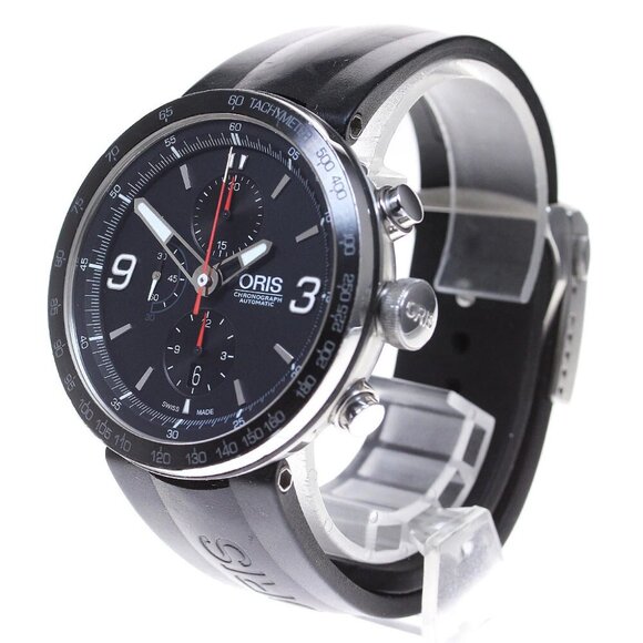 ORIS TT1 chronograph 7659-04 Date black Dial Automatic Men's Watch_849229 - Picture 1 of 6
